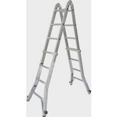 Krause Hinged telescopic ladder, can be used as a step ladder or lean to ladder, 4 x 4 rungs