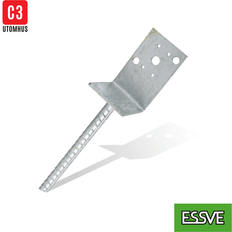Essve Jordankare & Stolpskor Essve Stolpsko Typ L 75X70X110X4,0/200 Varmförzinkad