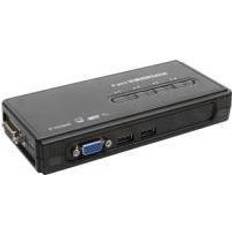 VGA KVM switch USB 4 vejs