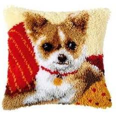 Multicoloured Cushions Kid's Room Vervaco Ryapude Chihuahua 15.7x15.7"