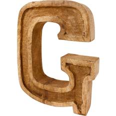 Best Facade Numbers Geko Hand Carved Wooden Embossed Letter G