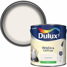 Dulux Ceiling Paints - White Dulux Jasmine Silk Emulsion Wall Paint, Ceiling Paint White 2.5L