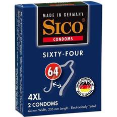 64 kondom Sexleksaker Sico 64 SIZE kondomer, 2-pack