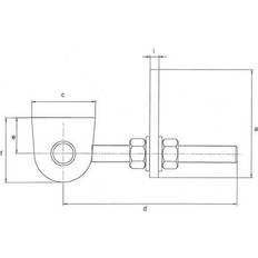 Alberts Verstellbares Torband 146x23x55x130x28x50x16x8mm