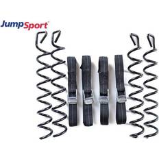 Trampolines JumpSport Heavy Duty Durable Trampoline Anchor Safety and Stability Kit Set Includes 4 Screws and Straps for H