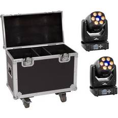 EUROLITE Set 2x LED TMH-H90 Case with wheels