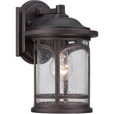 QUOIZEL Utomhusvägglampa Marblehead, höjd Väggarmatur