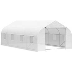 Greenhouses OutSunny Tunnel Greenhouse 20x10ft Aluminum Plastic