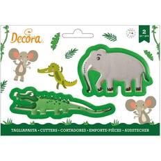 Verde Attrezzature da Cucina Decora crocodile and elephant Cookie Cutter