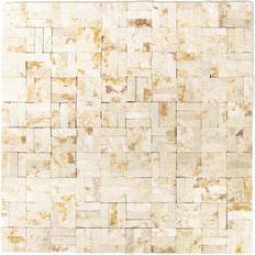 HUH Mosaik Parkett Splitface Sunny Beige 3D Mos X3D 30x30cm