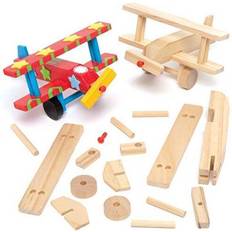 Wood Creativity Sets Baker Ross 3D Wooden Aeroplane Kits âÃÃ Ideal for Kids' Arts and Crafts, Gifts, Keepsakes and More (Pack of 2)