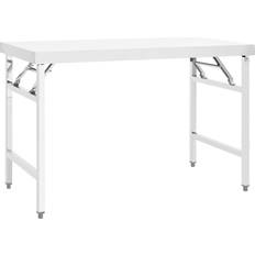 Folding work table vidaXL Kitchen Folding Work Table 120x60x80 cm Stainless Steel