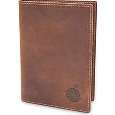 Wanderings Leather Travel Wallet with Passport Holder - Case with RFID Passport