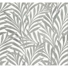 Black tea leaves York Wallcoverings Ronald Redding Handcrafted Naturals Cream and Black Tea Leaves Stripe Wallpaper