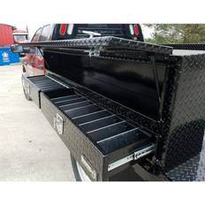 Tool Boxes Buyers Products Aluminum Contractor Truck Box w/Drawer, 14x21x72" Black, 1725641