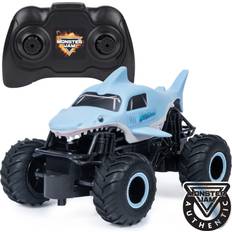 Monster truck remote control car Monster Jam, Official Megalodon Remote Control Monster Truck, 1:24 Scale, 2.4 GHz, for Ages 4 and Up