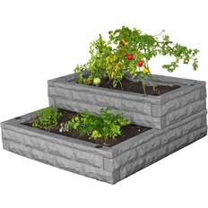 Seeds Good Ideas Garden Wizard Cascade, Dark Granite, GW-CAS4X4-DAR