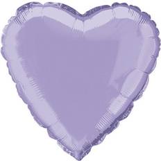 Unique (One Size, Lavender) Party 18 Inch Heart Shaped Foil Balloon