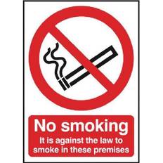 White Workplace Signs Signs & Labels Safety Sign 297x210mm No Smoking SR72082