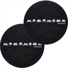 Plattenspieler Technics Slipmat Space Invaders