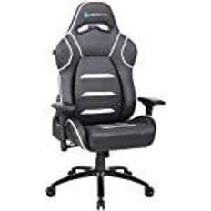 Sillas de juego Newskill Valkyr Professional Gaming Stol, Ventilerande PU Mikroperforerad sits Andningsbar, 180º, 4D armstöd och justerbar höjd, Maximal belastning 150Kg, Lumbar och Cervikal kudde, Vit