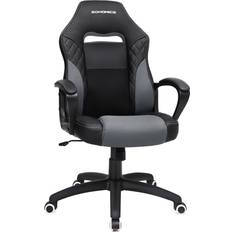 Songmics Chaises de jeu Songmics Fauteuil gamer avec mécanisme à bascule, Noir-Gris