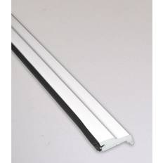 Bundglasliste, hvid, 16 2500 mm, Hvid,Plast