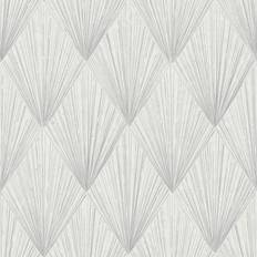 Wallpapers Profhome 378641-GU Graphic wallpaper wall matt white grey 5.33 m2 (57 ft2)