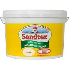 Sandtex 10L Smooth Masonry Paint Magnolia