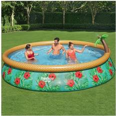 Inflatable Pools Bestway 15ft x 33in Paradise Palms Fast Set Pool Set