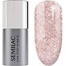 Semilac Nail Products Semilac One Step Hybrid nagellack 3-i-1 beige LED-färglack