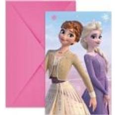 Grattiskort & Inbjudningskort Procos GoDan Invitations Frozen 2 6pcs