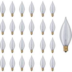 Led 60 watt light bulbs Bulbrite 60 Watt Dimmable C11 Incandescent Light Bulbs with Candelabra (E12) Base (25-Pack)