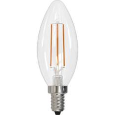 LED Lamps Bulbrite 60-Watt Clear Dimmable B11 Edison Style Filament LED Light Bulb Warm White with Candelabra Screw Base, 2700K(4-Pack)