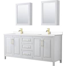 Bathroom Furnitures Wyndham Collection Daria (WCV252580DWGWCUNSMED)