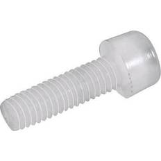 Byggmaterial Toolcraft 830315 Cylinderskruvar M5 DIN 912 Plast, Polyamid st