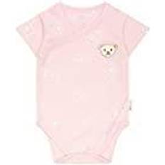 Argento Nidi e Coperte per Bambini Steiff Body incrociato a manica corta GOTS silver pink rosa pink