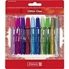 Glitzerkleber Brunnen Glitter Glue 10x9.5ml Sortiert