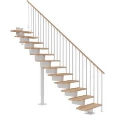 Straight Stairs Dolle Dubai Ligeløb Hvid 9016-CLASSIC III 255-315 cm