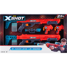 Nerf pack Xshot Zuru Excel Double Hawk Eye and Double Micro Foam Dart Blaster Combo Pack Inkl. 24 Pilar