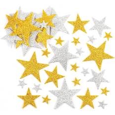 Stickers Baker Ross Baker Ross Glitter Star Foam Stickers (Pack Of 150) For Kids Arts and Crafts