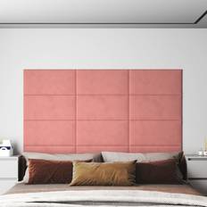 Pannelli Acustici vidaXL Pannelli Murali 12 pz Rosa 60x30 cm in Velluto 2,16 m