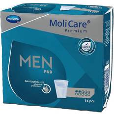 Molicare Herr Inkontinensskydd Molicare Lättinkontinensskydd Premium MenPad 2 Droppe Ljusgrå 14st