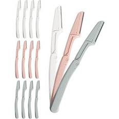 Face razor women Eyebrow Razor for Women, 15 Pcs Dermaplane Razor for Women Face, Foldable Face Razors for Women and Men by MoHern