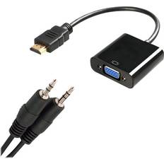 4XEM 8IN HDMI TO VGA MALE FEMALE