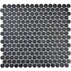 HUH Mosaik Penny Round Black Pris Per Ark