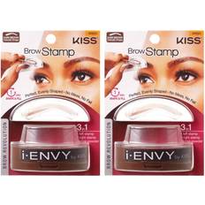 Cosmetics Kiss I Envy Brow Stamp Kit Dark Brown (2 Pack)