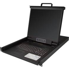 KVM Switches StarTech 1U 19" Rackmount LCD Console with Integrated 8 Port KVM Switch