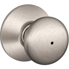 Pomos de puerta Schlage Plymouth Satin Nickel Privacy Bed/Bath Door Knob