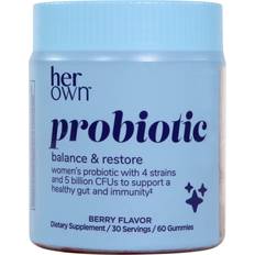 Her Own Her Own 60-Count Probiotic Gummies White 60 pcs